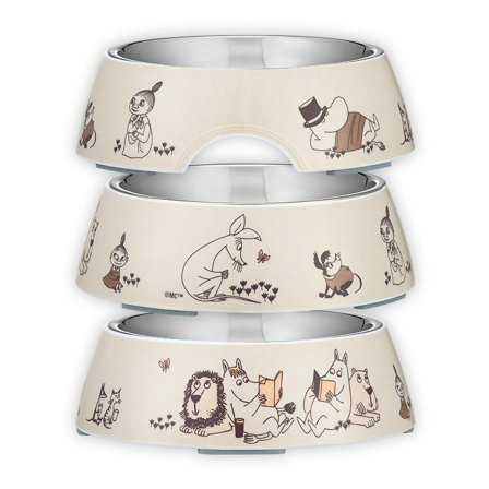 Mummi Pets Matskål Hund Beige_Ø14