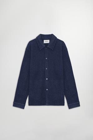 Blaze 6398 Overshirt Herr Blå Merinould