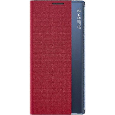 Smart View Flip Cover for Samsung Galaxy S20 FE (Fan Edition), Premium Leather Case med Stilig Speilvindu