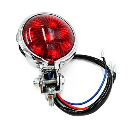Motorsykkel Rød LED 12V Justerbar Cafe Racer Style Stop Baklys Motorsykkel Brems Baklykt Baklykt for Chopper Bobbe