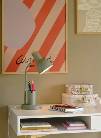 Devone bordlampe H42 - grønn