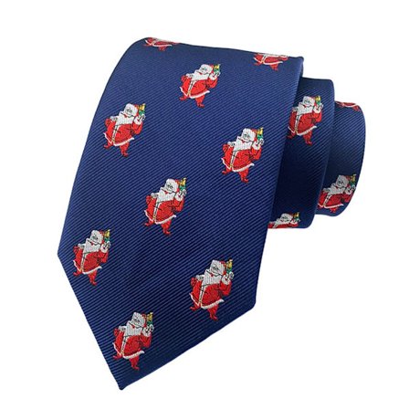 Juleslips rynkefri bred udsøgt justerbar julegave glat overflade snefnug gaveæske juleslips date hvid