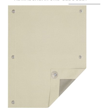 Rootz Roller Blind - Roof Window Shade - Darkering Fabric - 100% Sun & Heat Protection - 96x100 cm - Ingen borebehov nødvendig