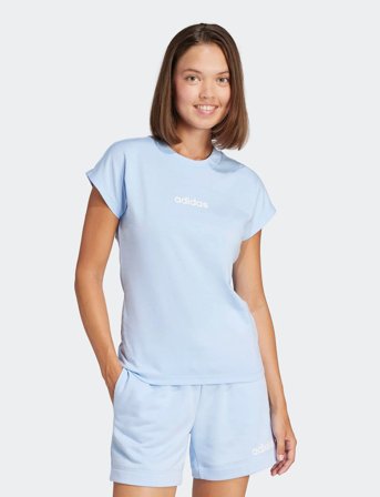 adidas Sportswear W Lin Sj T - Blue - M