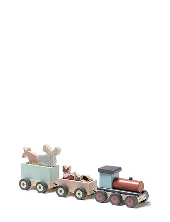 Animal Wood Train Edvin Patterned Kid's Concept