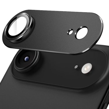 iPhone 17 Air Kameralinsskydd Tunt HD-Skydd med Svart Ram