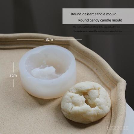 ljusformar ljus stearinljus DIY gjutformar i silikonform lz22088 rund dessert