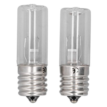 2 stk. E17 10V 3W UVC-pære til køleskabsskab, deodorant og fjernelse af mider