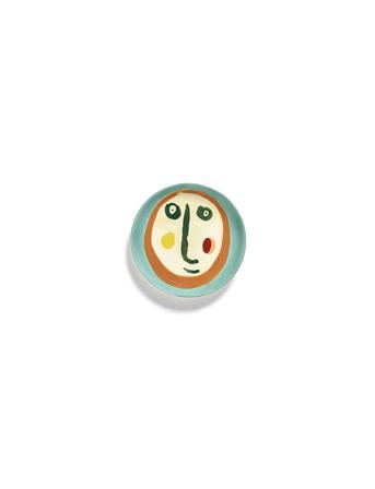 Plate Xs Face 2 Feast By Ottolenghi Set/4 Home Tableware Plates Small Plates Multi/patterned Serax