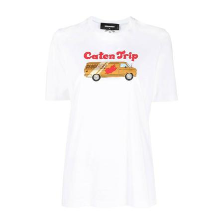 Dsquared2 T-Shirts Hvid, Dame, Størrelse: XS