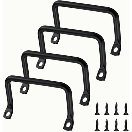 Skärbräda Handtag, Matt Svart Kabinett Handtag Möbelhandtag, Metall Serveringsbricka Handtag