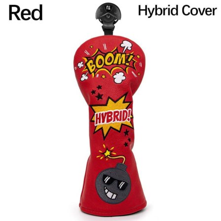 Golfklubbhuvudskydd Golf Träskydd RÖD HYBRID COVER HYBRID Rött Hybridskydd-Hybridskydd