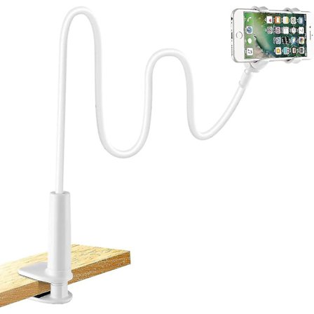 Telefonholder til seng, telefonholder med fleksibel svanehals lang arm 360 graders rotasjon justerbar for iPhone 1