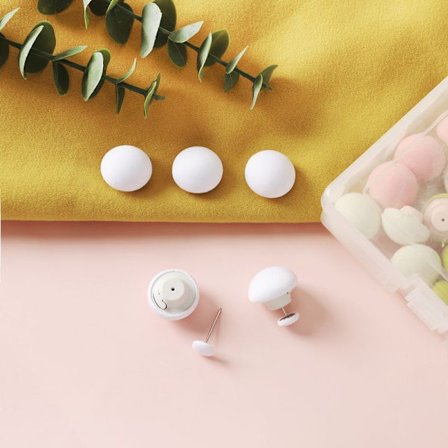 Dynetrekk Fester, 16 Stykker Dynetrekk Klemmer, Runde Soppformede Fester med Knapper, Soverom Dynetrekk Feste, Dynetrekk Nåler med