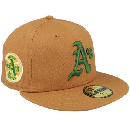 New Era - Marrón fitted Gorra - Oakland Athletics Veggie 59FIFTY World Series 73 Fitted @ Hatstore