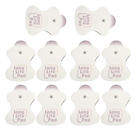 10x Elektrode-utskiftninger for Omron Massageapparater Long Life Pad 10 stk