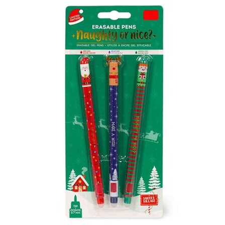 Erasable Pen Set 3 st Legami Gelpennor Julklapp