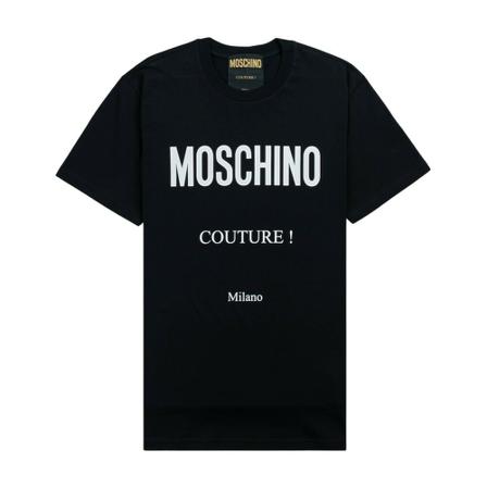 Moschino, T-shirt Czarny, Mężczyzna, Rozmiar: S