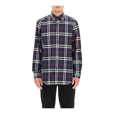 Burberry Caxton classic shirt Blå, Herre Skjorter, Størrelse: M