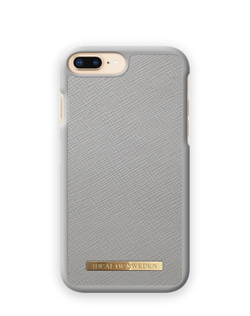 Saffiano Case iPhone 7 Plus Light Grey