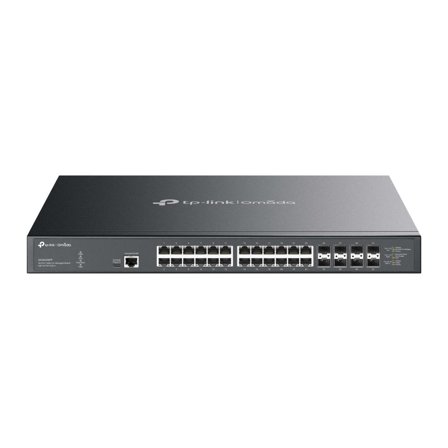 TP-Link Switch full managed Layer2+ 32 Port • 24x 10GbE • 8x SFP+ • PoE Budget 770 Watt • 24x PoE af/at/bt • 19” • Omada • SX3832MPP