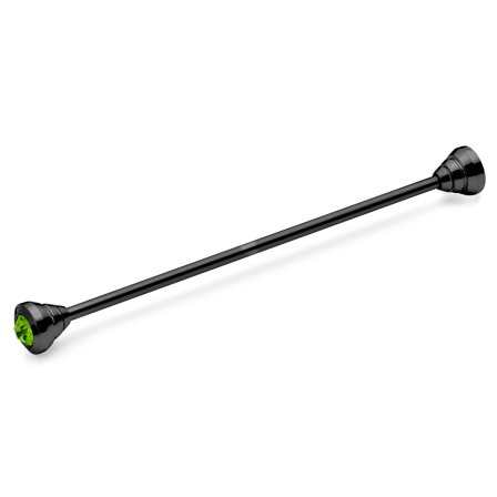 Sort Skjortenål med Grønne Zirconia til mænd - Skjortenåle