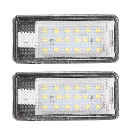 LED-registreringsskyltslampor för Audi, par