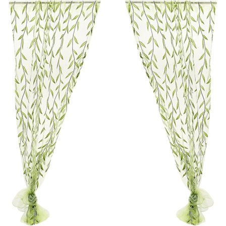 Sovrum vardagsrum print skira dekorativa gardiner