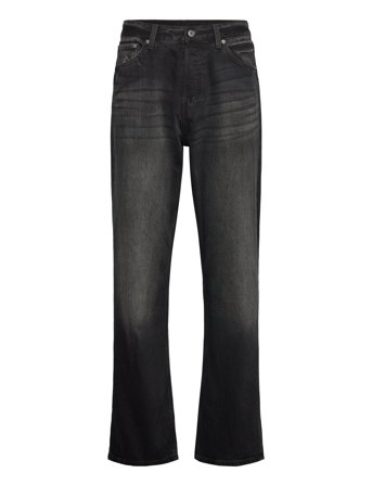Weekday Space Relaxed Straight Leg Jeans - Black - 32 x 34