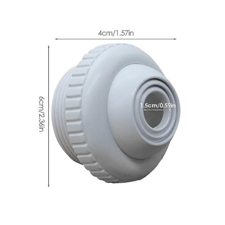 2 st badkarmunstycke med justerbart munstycke för massage av returstråle