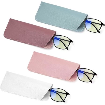 4 kpl Pehmeät Nahkaiset Silmälasikotelot - Silmälasien ja Aurinkolasien Pussit
