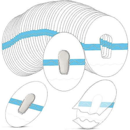 30 stk. Vandtætte bruseplastre Dexcom G6 Klæbende plaster Premium Transparent Overplaster til G6-sensor