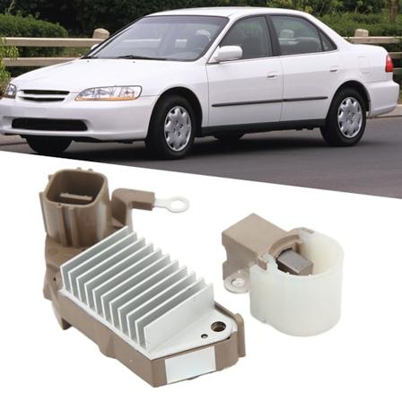 Generatorns Spänningsregulator Borstfäste med Borstar Aluminiumlegering 126000‐2470 8090‐4424 för Acura Accord