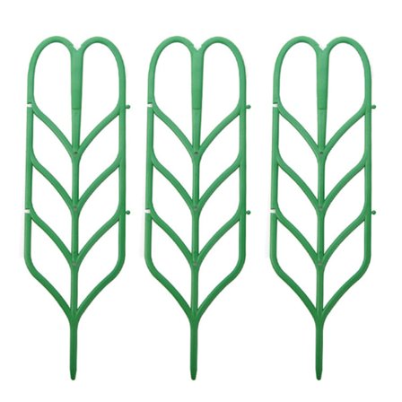 Lehdenmuotoinen kiipeilykasvituki ruukkukasveille, kestävä PP-materiaalista valmistettu säleikkö kukka- ja vihannesköynnöksille, helppokäyttöinen 