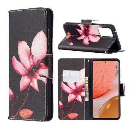 Wonderland Samsung Galaxy A72 5G Flip etui - Lyserød blomst Pink