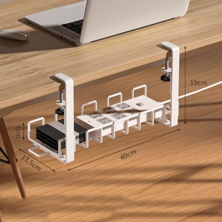 Stikkontakt Henge Holder Under Bord HVIT