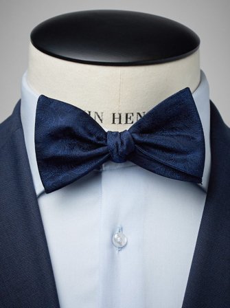 John Henric Herr Mörkblå Fluga Storlek Self-tied