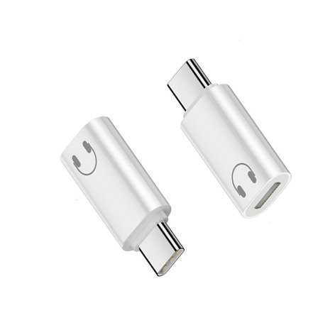 INF Lightning-naaras - Type-C-uros kuulokesovitin