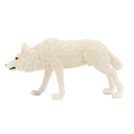 Eläväisen näköinen villi susi eläinhahmo muovinen figuriinikäsityö lasten lelu työpöydän sisustus