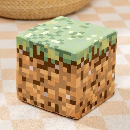 Minecraft block plyschkudde/spel perifer svamp block box TNT plyschleksak 20cm