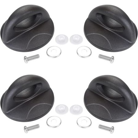 Universal Pot Lid Replacement Knobs, Glass Lid Handles for Kitchen Utensils, Holding Knobs, Bakelite Knobs with Screws (4)