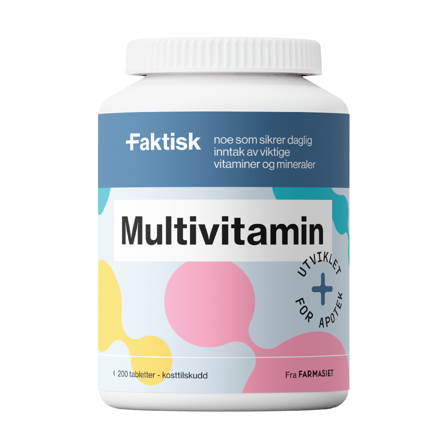 Faktisk Multivitamin tabletter, 200 stk.