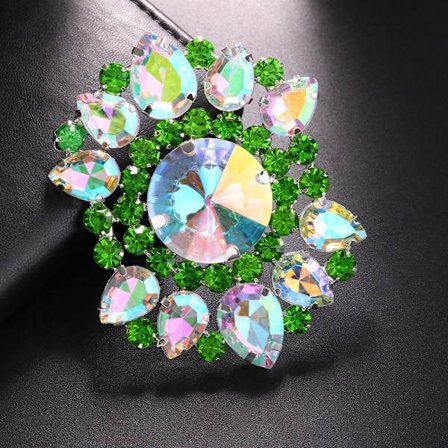 Overdrive Rhinestone Åbne Ringe Krystal Finger Ring SØLV