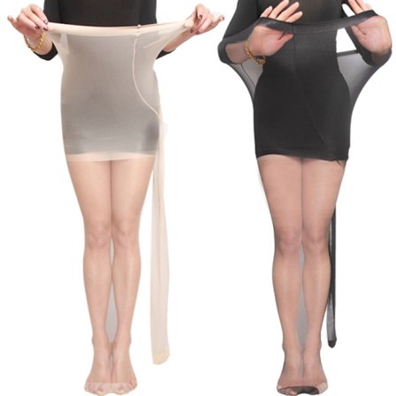 2 ohutta osaa plus rasva plus koko sukat anti-koukku silkki alushousut