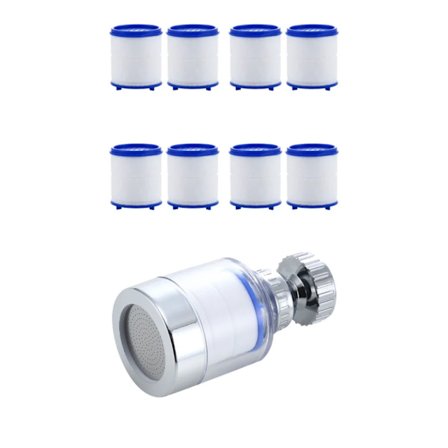 2-40st Kran Vattenfilter Element Tar Bort Klor Tungmetaller Filtrerade Duschhuvuden Bad Filtrering Renare Mjukgör Hårt Vatten