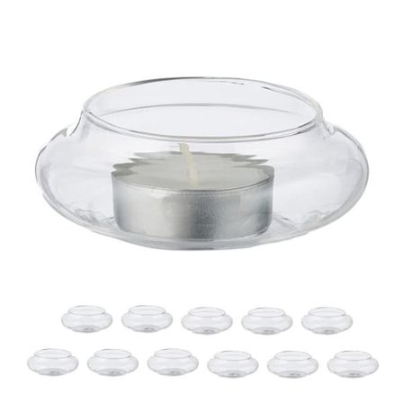 Flytende telysholdere, sett med 12 stk