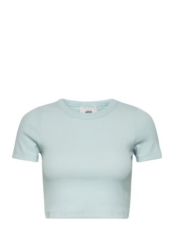 Jxflorie Str Ss Rib Tee Jrs Noos Blue JJXX