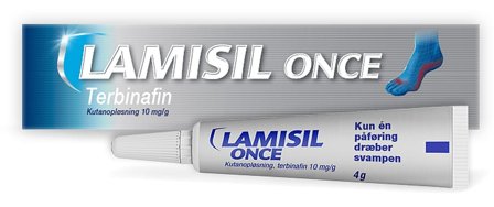 Lamisil Once 1% 4 g, Medicin & Pleje, Håndcreme & Fodpleje, Fodsvamp