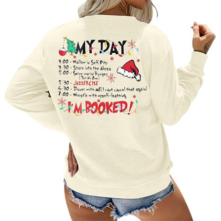 Julegenser for kvinner - Langærmet julegenser, topp