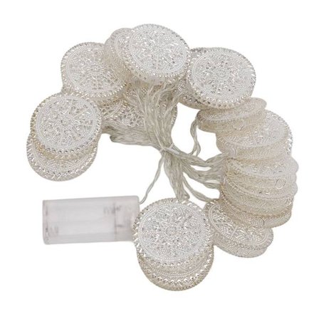 Ljusslinga med LED-ljus, färgglad, vattentät, retrojärn för utomhusbruk KLB